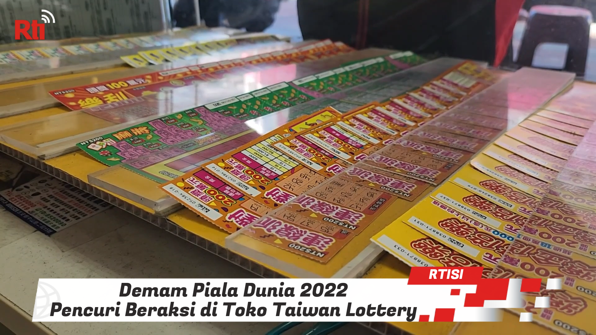 Demam Piala Dunia 2022, Pencuri Beraksi di Toko Taiwan Lottery