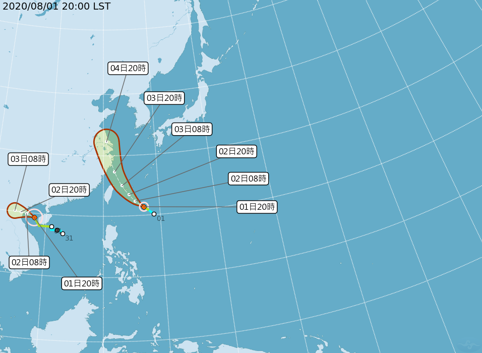 Taifun No. 4, “Hagupit” Terbentuk Sabtu Malam 1 Agustus