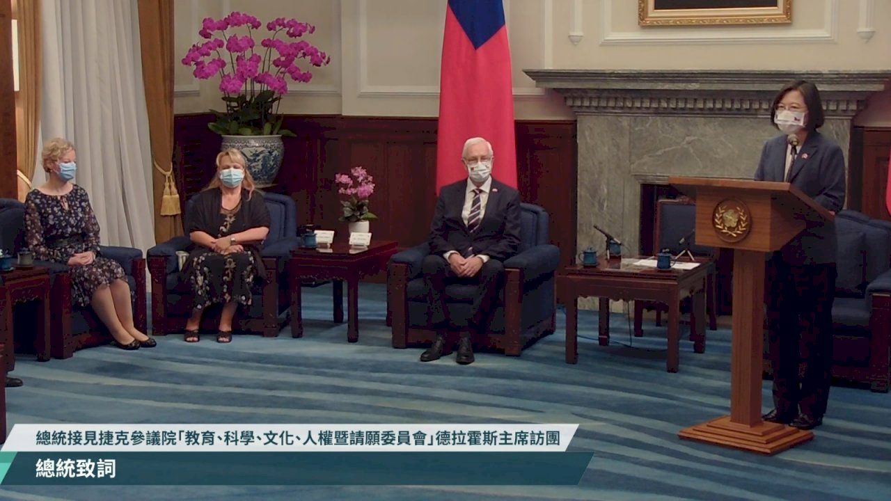 Bertemu Rombongan Senat Ceko, Presiden Tsai: Bersama Ceko Membela Demokrasi Kebebasan