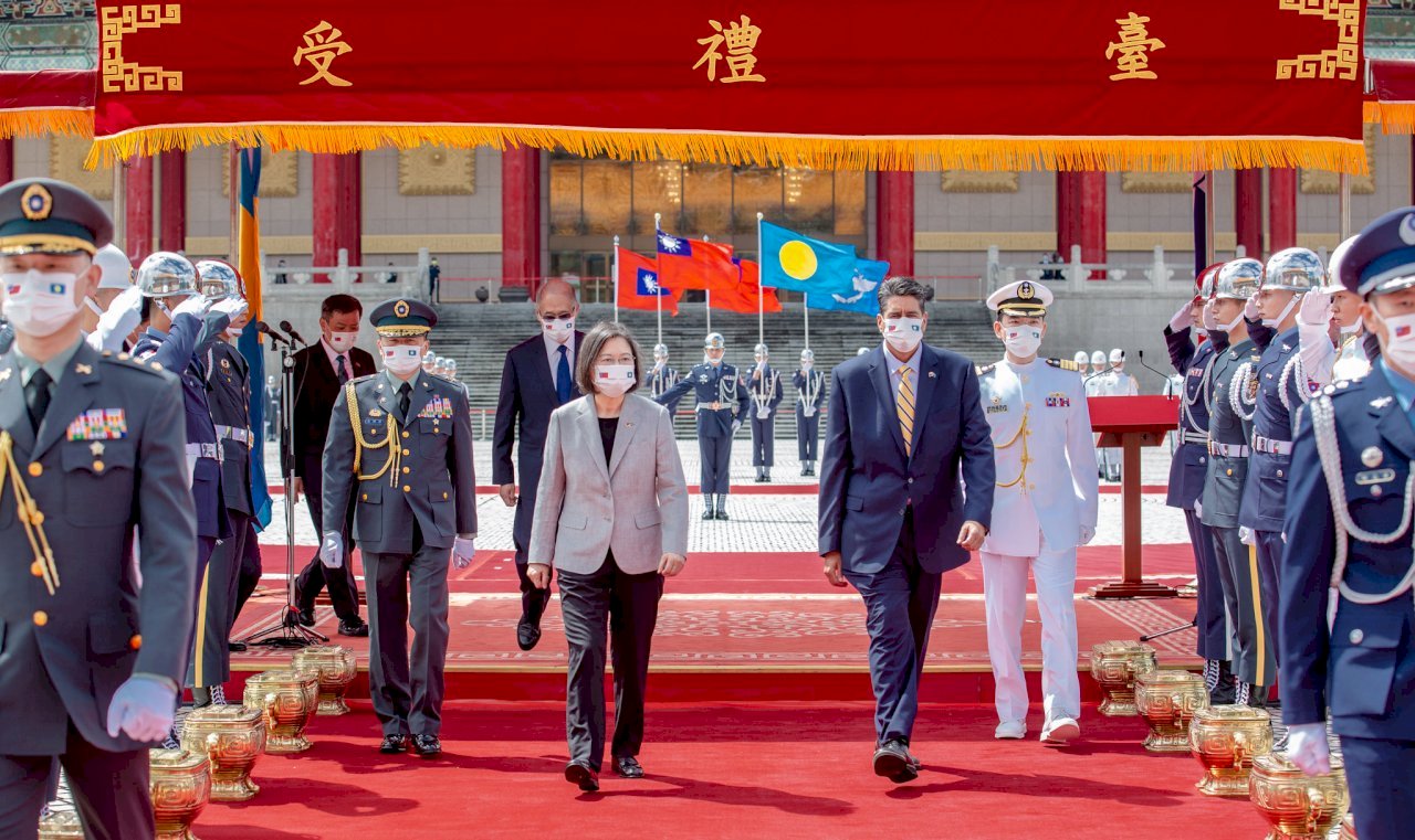 Kunjungan Presiden Palau untuk menghadiri HUT ROC 2022 (foto: Istana Kepresidenan)