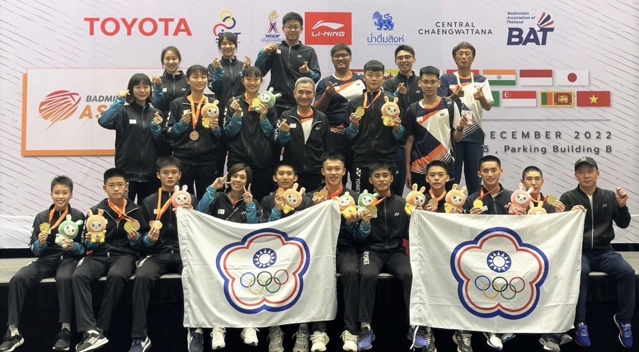 Taiwan Raih 5 Emas 4 Perunggu dalam Kejuaraan Junior Bulu Tangkis Asia