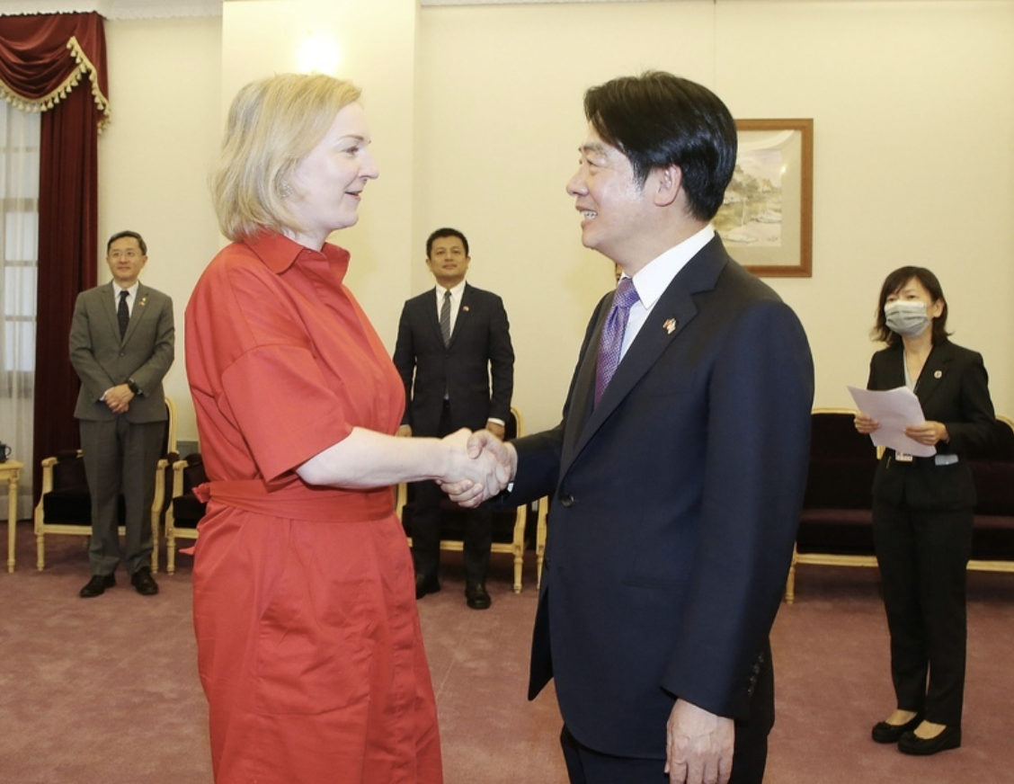 Bertemu Lis Truss, William Lai : Taiwan Bersikeras Mempromosikan Perdamaian dan Ekonomi Dunia