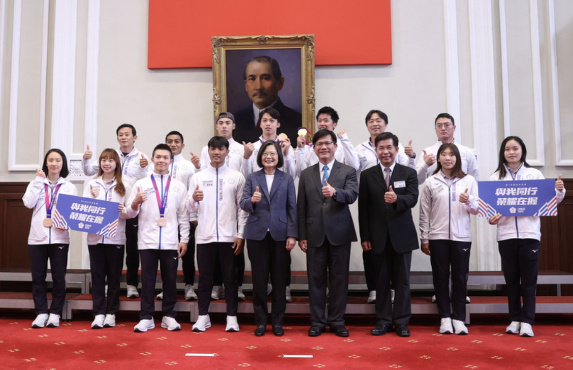 Presiden Tsai: Apresiasi Timnas Asian Games Hangzhou, Simbol Semangat dan Ketangguhan Taiwan