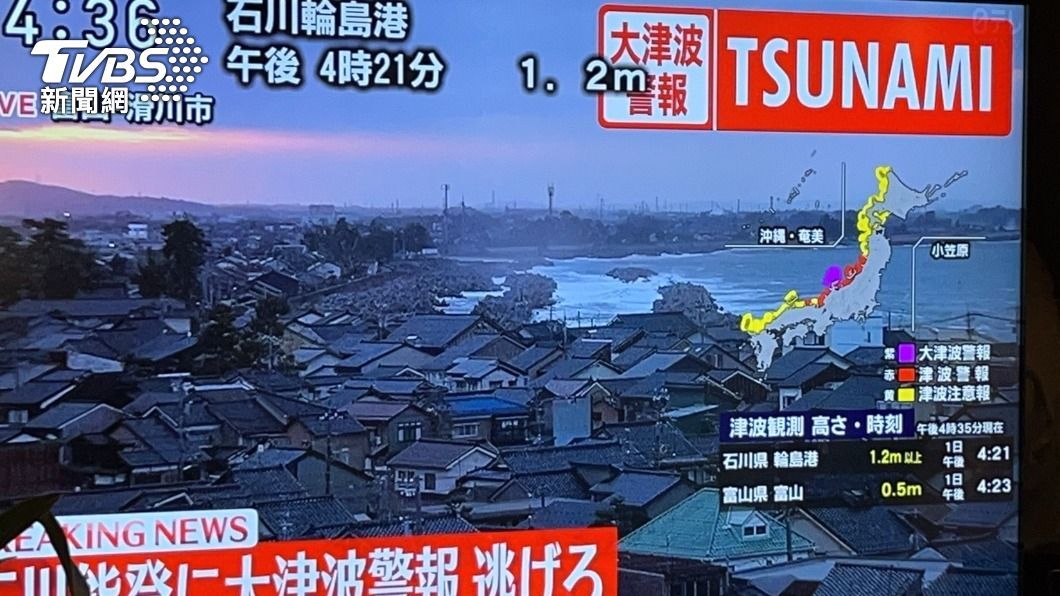 Gempa Kuat 7,6SR Mengguncang Jepang, Alarm Peringatan Tsunami Berdering Keras