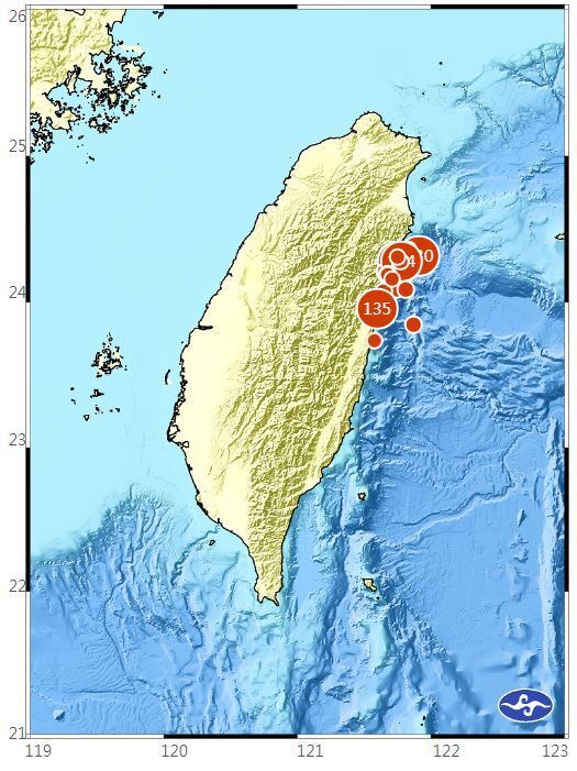 Gempa Hualien, CWA: Tren Magnitudo Mengecil dan Frekuensinya Berkurang, Namun Kemungkinan Gempa Susulan dengan Magnitudo di Atas 5 SR Tetap Ada
