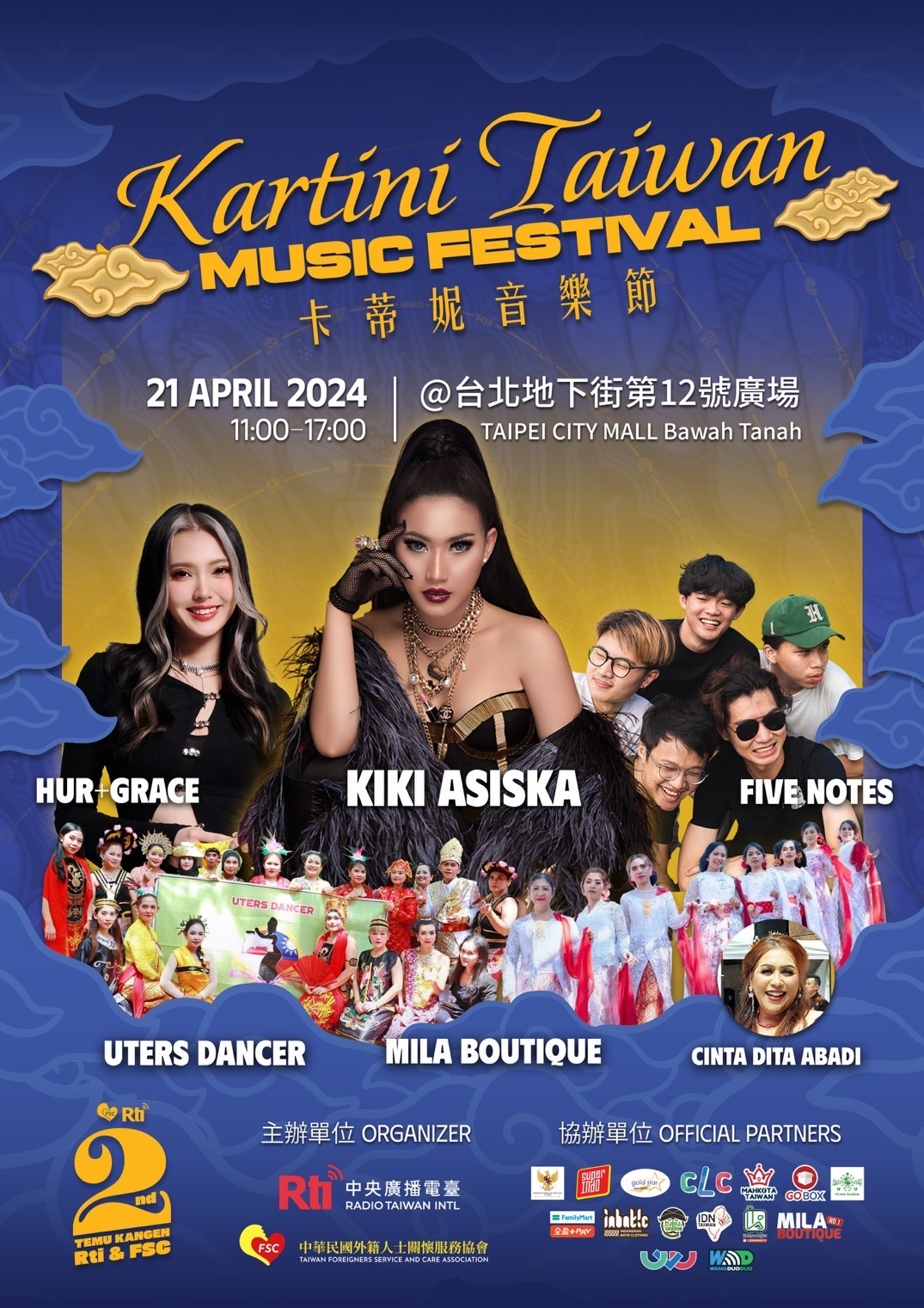 Hadirilah! Festival Musik Kartini Taiwan Sambil Halal bi Halal di Taipei City Mall Plaza, Besok!