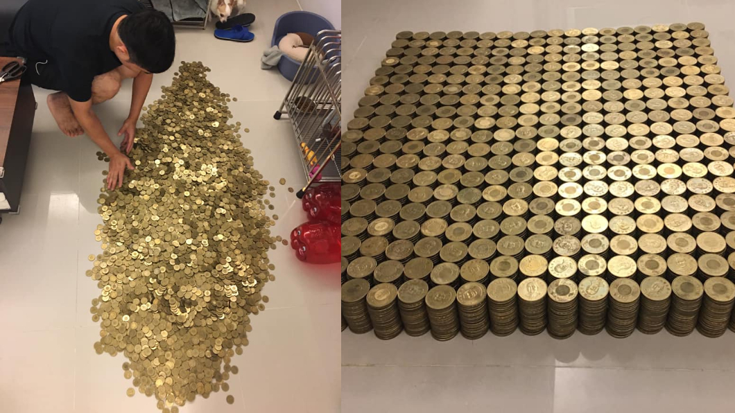 Tabungan Koin NT$50 Selama 4 Tahun Jadi “Karpet Emas” Netizen Terkagum-kagum: “Uang Muka Mobil Sudah Ada Nih!”