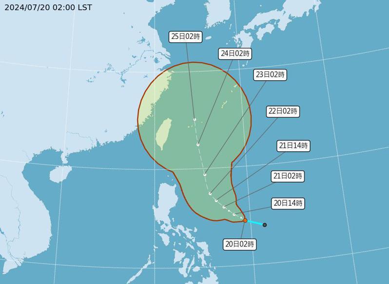 Taifun Ketiga Tahun Ini, “Gaemi”, Resmi Terbentuk Pukul 14:00 Siang Tadi (20/7), Peringatan di Kawasan Perairan Kemungkinan akan Dirilis Pada Selasa Mendatang