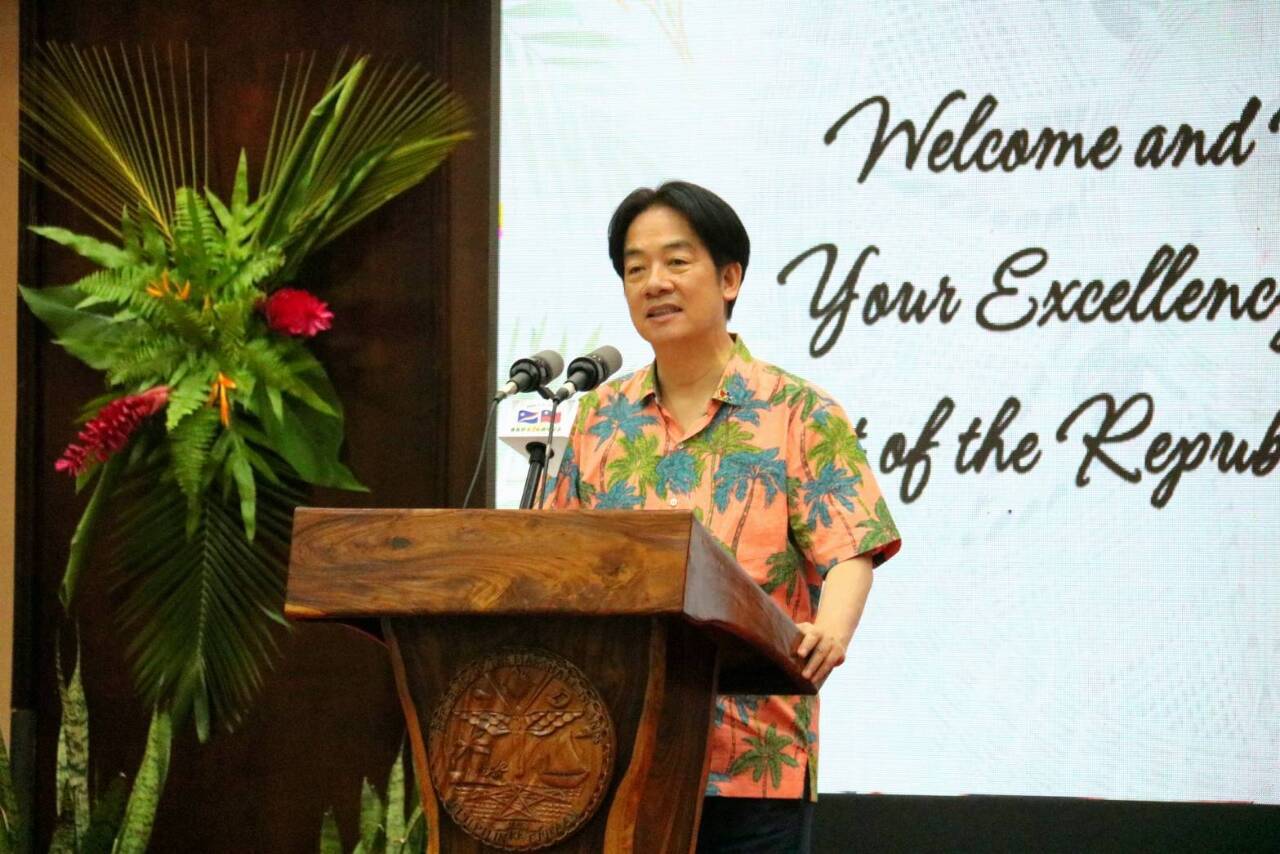 Presiden Lai Ching-te Kunjungi Tuvalu, Transit di Guam