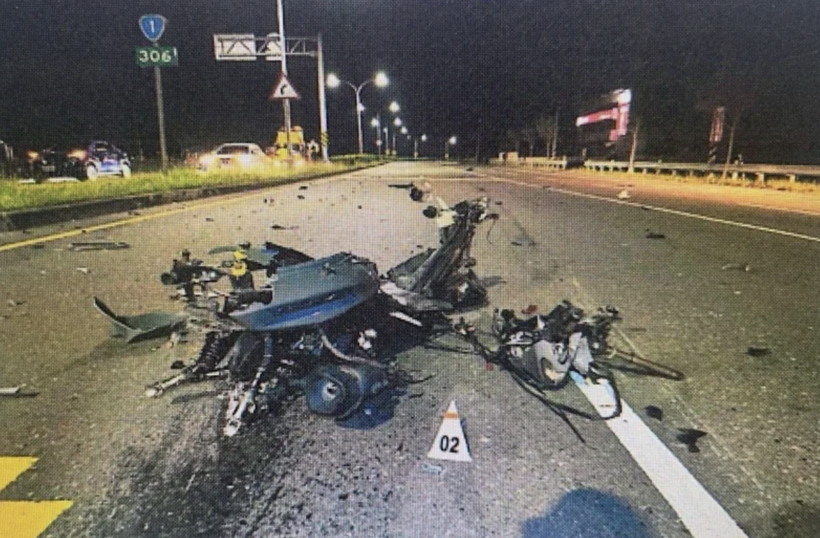 Kecelakaan Tabrakan di Guantian, Tainan Menyebabkan 1 PMI Tewas, 2 PMI Luka-luka